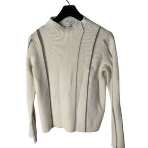 Reiss cotton wool blend sweater women's size medium